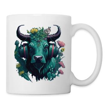 Mignon Toro Gamer Vintage Bull Design - Mug blanc - blanc - Droite
