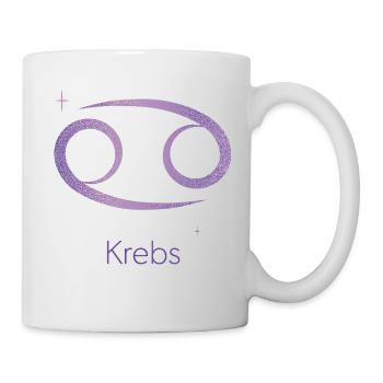 Sternzeichen Krebs - Tasse - Weiß - Rechts
