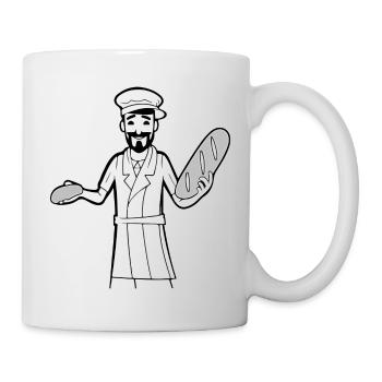Le boulanger - Mug blanc - blanc - Droite