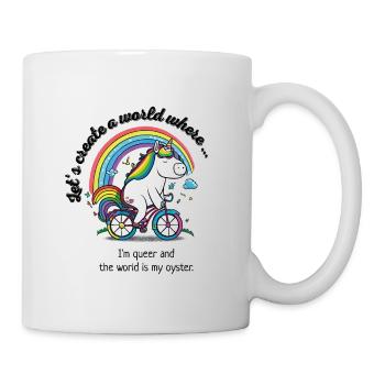 Lets create a world where ... I'm queer - Mug - white - Right