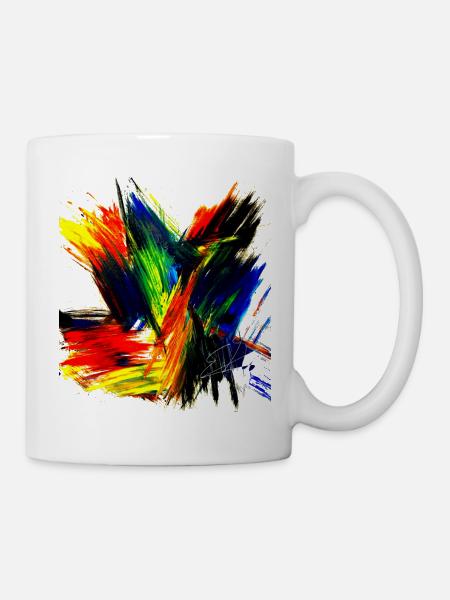 Freebirds by Acryl Paint 62 by Marco Eckenbrecht - Tasse - Weiß