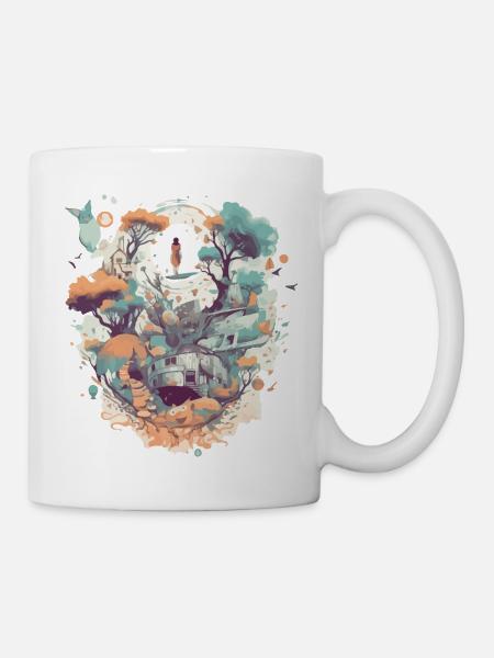 Un monde surréaliste - Mug blanc - blanc