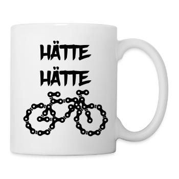 hätte hätte fahrradkette - Tasse - Weiß - Rechts