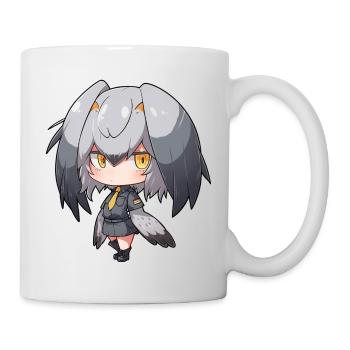 Mignon Shoebill Anime Fille - Mug blanc - blanc - Droite