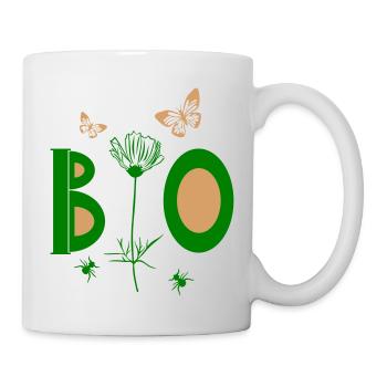 Biologique, Naturel - Mug blanc - blanc - Droite