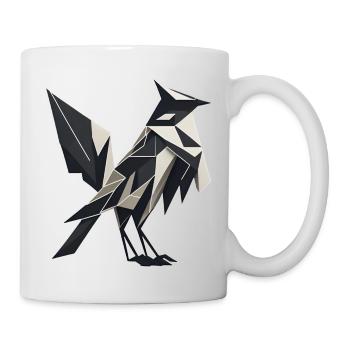 Minimalistischer Vogel Geometrischer Vogel Minimalistischer Vogel - Tasse - Weiß - Rechts