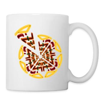 L’heure de la pizza - Mug blanc - blanc - Droite