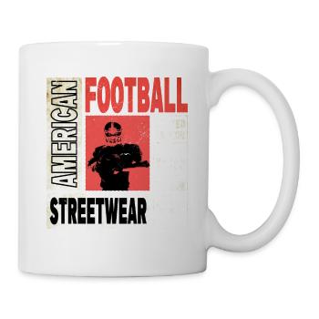 Joueur de football américain Vintage Retro USA Sports - Mug blanc - blanc - Droite
