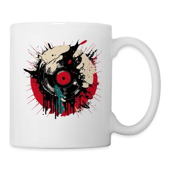 vinyl love - Tasse - Weiß - Rechts