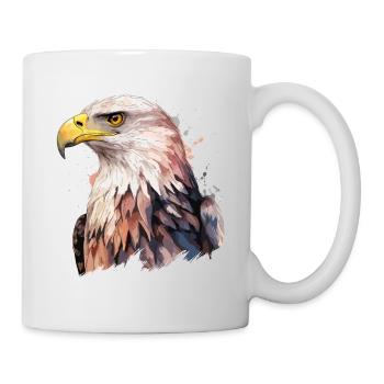 Eagle Head Bird of Prey Bird Animal Nature - Mug - white - Right