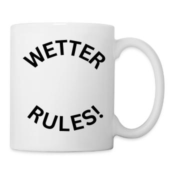 Wetter Rules! - Stadt Wetter Ruhr - Tasse - Weiß - Rechts
