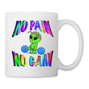 No Pain No Gain - Mug - white - Right