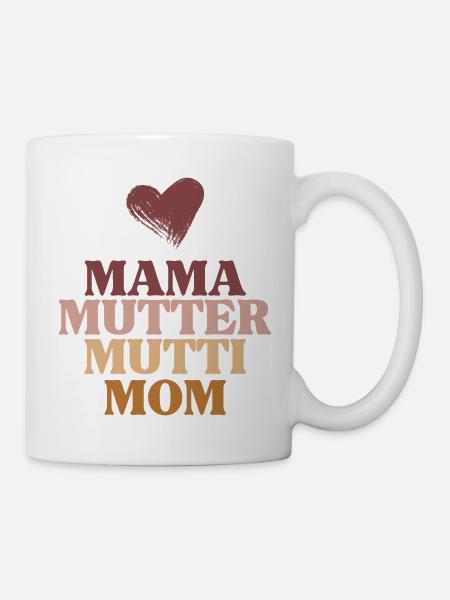 Mom, Mom, Mom, Mom Mother's Day Design - Mug - white