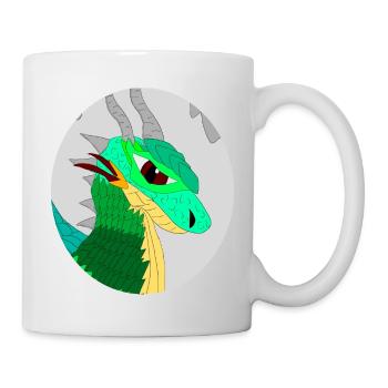 Maxkes BarneyDragoni - Tasse - Weiß - Rechts