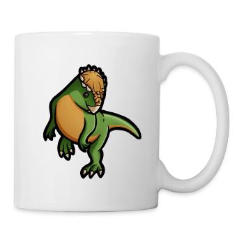 Süßer Pachycephalosaurus, Dino, Dinosaurier - Tasse - Weiß - Rechts