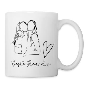 Beste Freundin - Tasse - Weiß - Rechts
