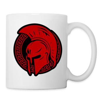 Spartaner Helm Gladiator Sparta - Tasse - Weiß - Rechts
