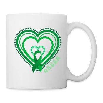 in May We Wear Green to Support Mental Health - Mug - white - Right