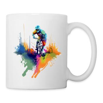 Mountain biking Loic - Mug - white - Right