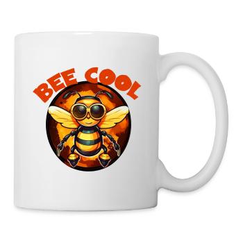 Bee cool positive Spruch Imker Biene - Tasse - Weiß - Rechts