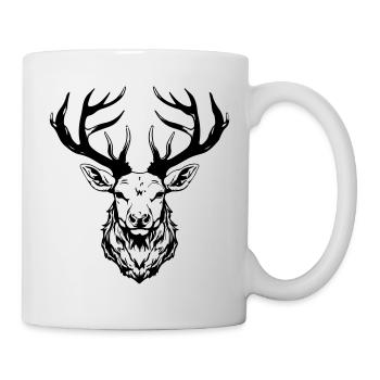 Deer Head - Mug - white - Right