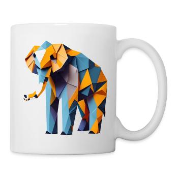 Paper Art Elephant - Mug - white - Right