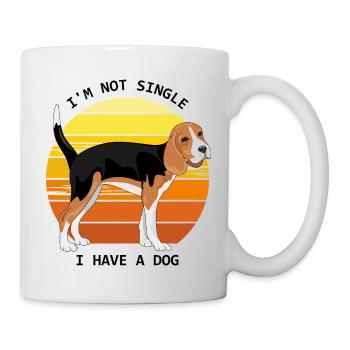I am not single. I have a dog - Mug - white - Right