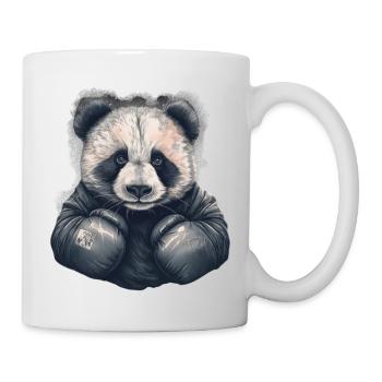 Panda Bear with Boxing Gloves Boxer Animals Fighter - Mug - white - Right