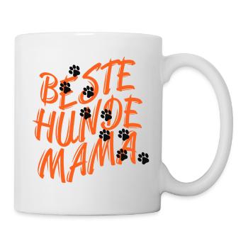 BESTE HUNDE MAMA - HUNDELIEBE - HUNDELIEBHABER - Tasse - Weiß - Rechts