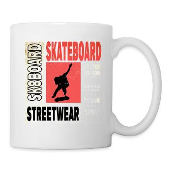 Skateboarding Skate Skater Skateboard Sk8 Trick - Tasse - Weiß - Rechts