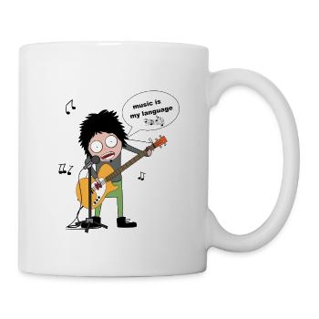 music is my language ....... by 2FettDesign - Mug - white - Right