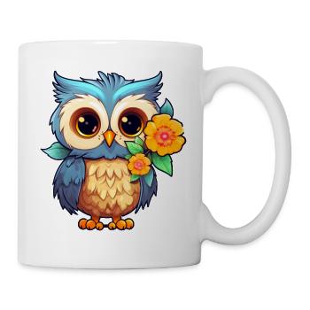 Cute owl - Mug - white - Right