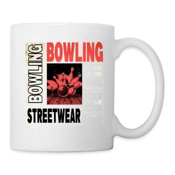 Bowling Bowling Bowling Ball Pins Bowling Players - Mug - white - Right