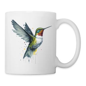 Graceful Hummingbird in Watercolor - Mug - white - Right