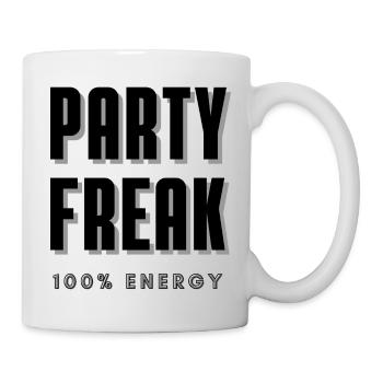 Partyfreak 100% Energy - Tasse - Weiß - Rechts