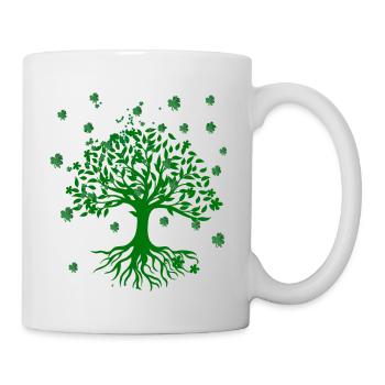 Tree of Life,Tree of Life,Flowers,Tree,Clover,Happiness - Mug - white - Right