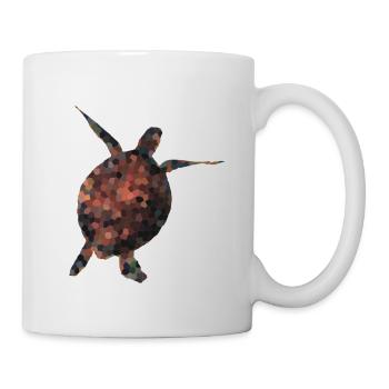 Polygon Schildkröte – Journée mondiale de la tortue - Mug blanc - blanc - Droite