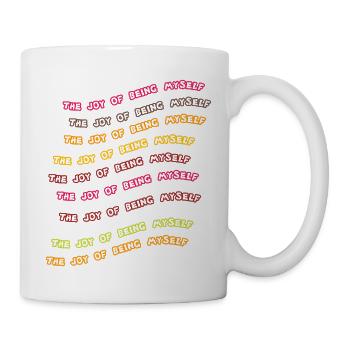 begeing my self - Mug blanc - blanc - Droite