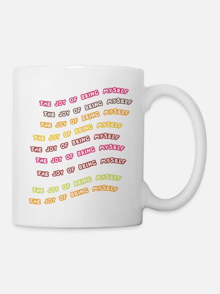 begeing my self - Mug blanc - blanc