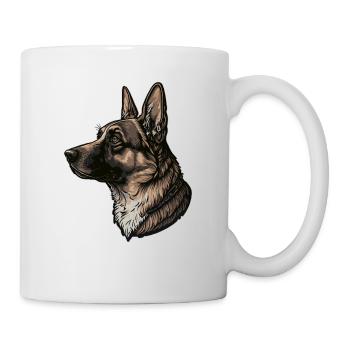Berger allemand - Mug blanc - blanc - Droite
