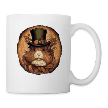 Cochon d’Inde Steampunk - Mug blanc - blanc - Droite