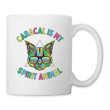 Caracal est mon animal spirituel - Mug blanc - blanc - Droite