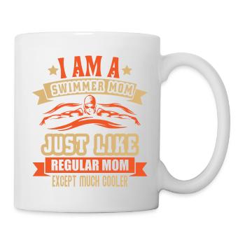 I am a swimmer mom - Tasse - Weiß - Rechts