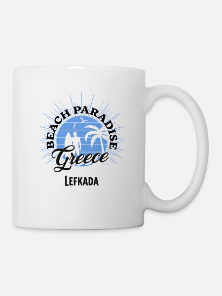Beach Paradise Greece - Tasse - Weiß