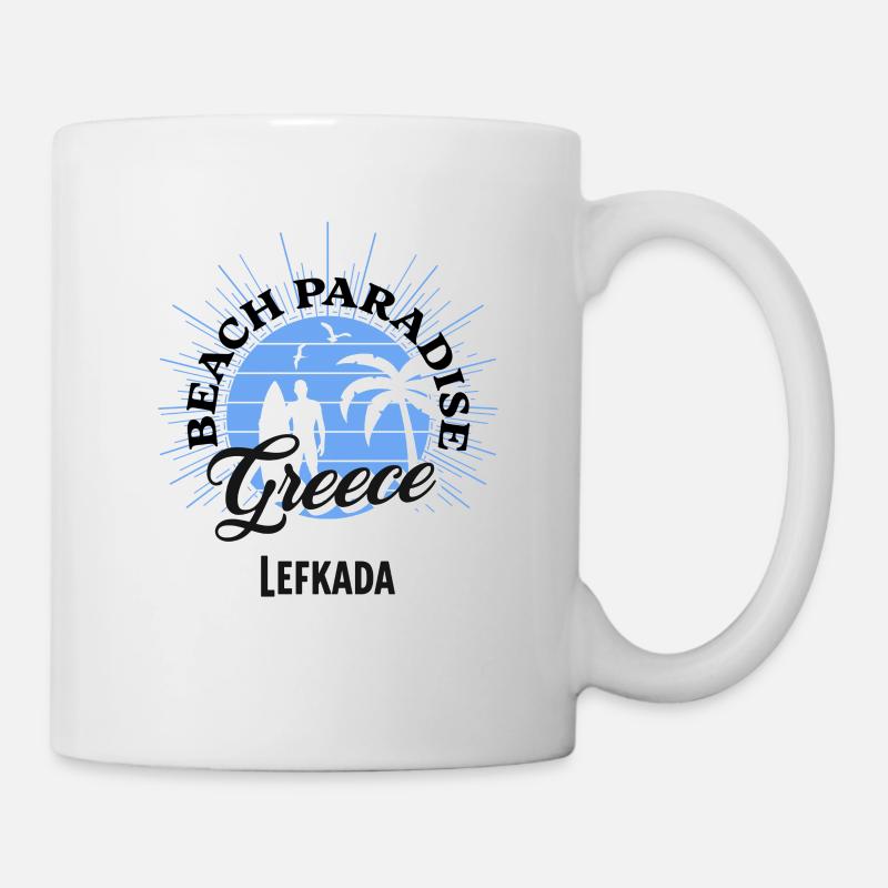 Beach Paradise Greece - Tasse - Weiß