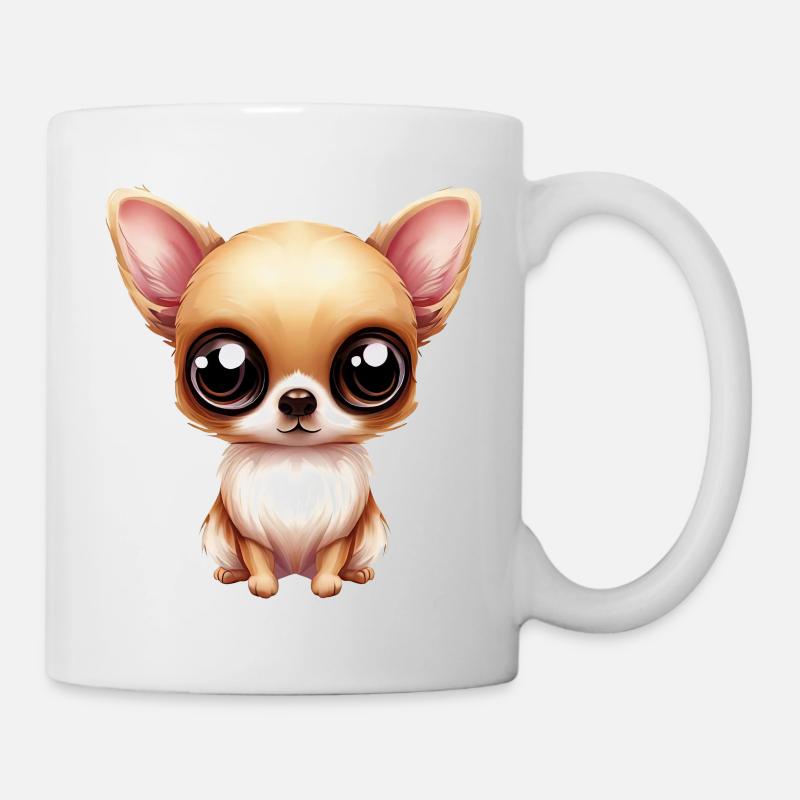 Chihuahua Kuscheln - Tasse - Weiß
