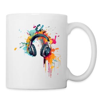 Farbenfrohe Klänge - Tasse - Weiß - Rechts