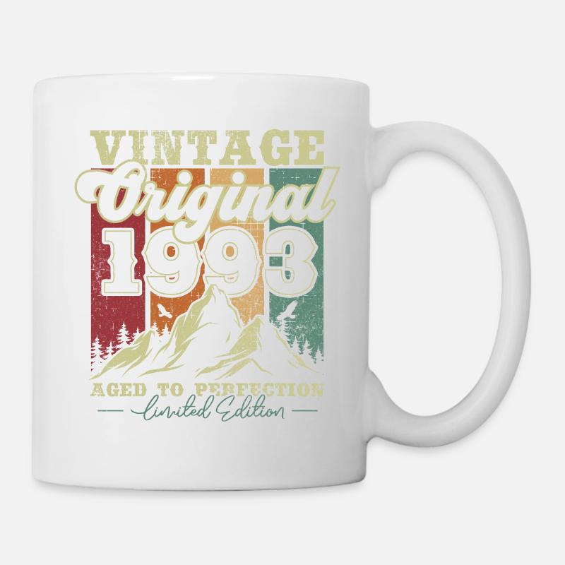 Vintage Original 1993 Vintage Geburtstagsgeschenk - Tasse - Weiß