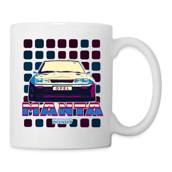 Opel Manta Vue Frontale Cool 80s Design - Mug blanc - blanc - Droite