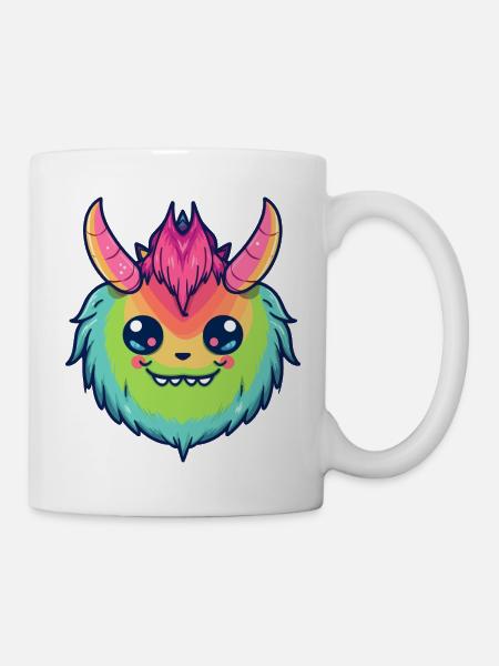 Cute pride month demon - Mug - white